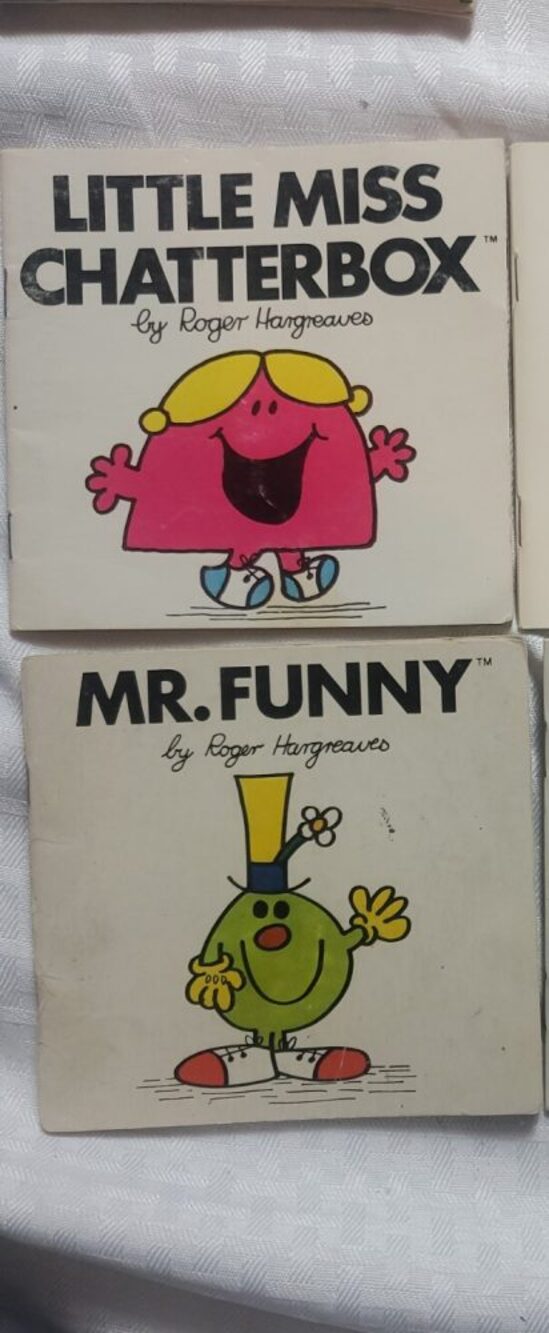 2x Little Miss Chatterbox Mr. Funny, Roger Hargreaves